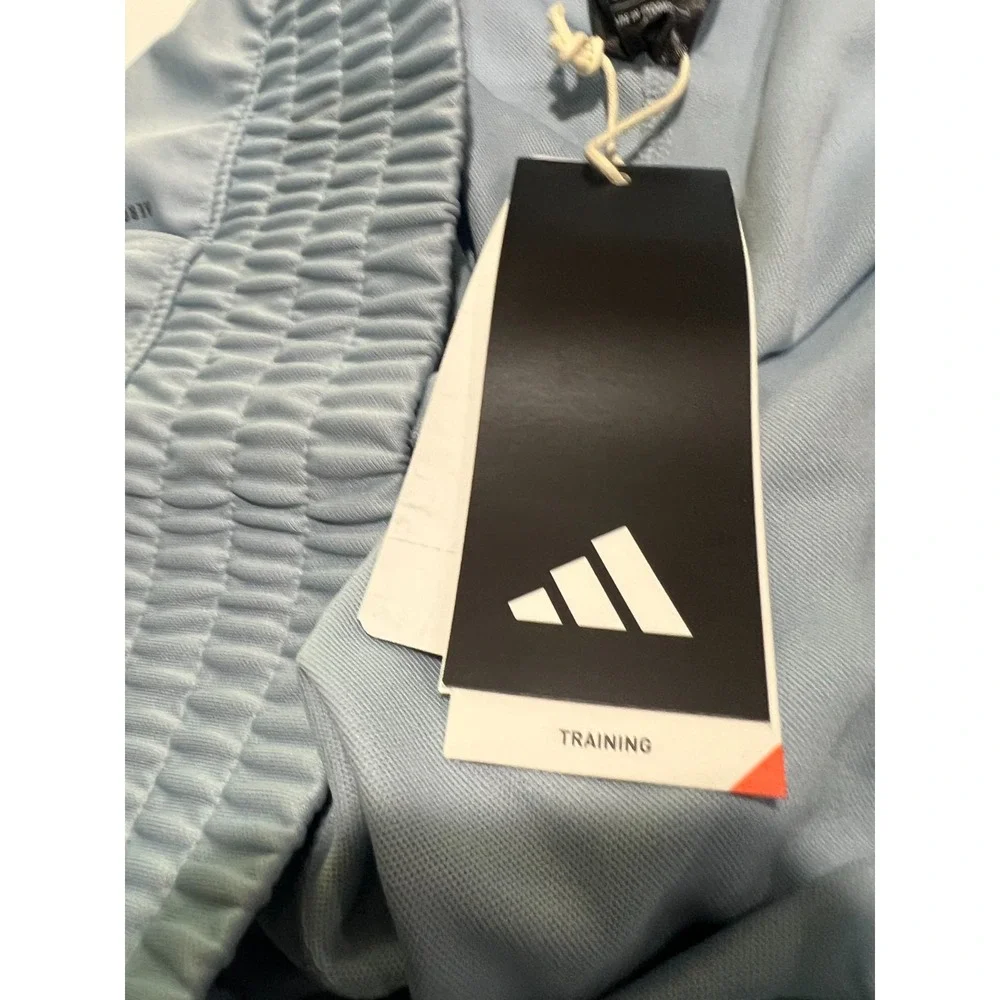 Adidas Pacer Knit Shorts Womens 1X Blue Training Running‎ Workout Gym Activewear
